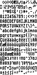 Файл:Atari ST charset 8x16.png